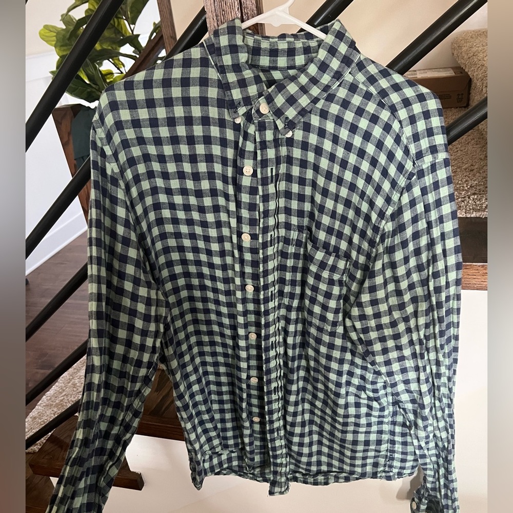Plaid button down
